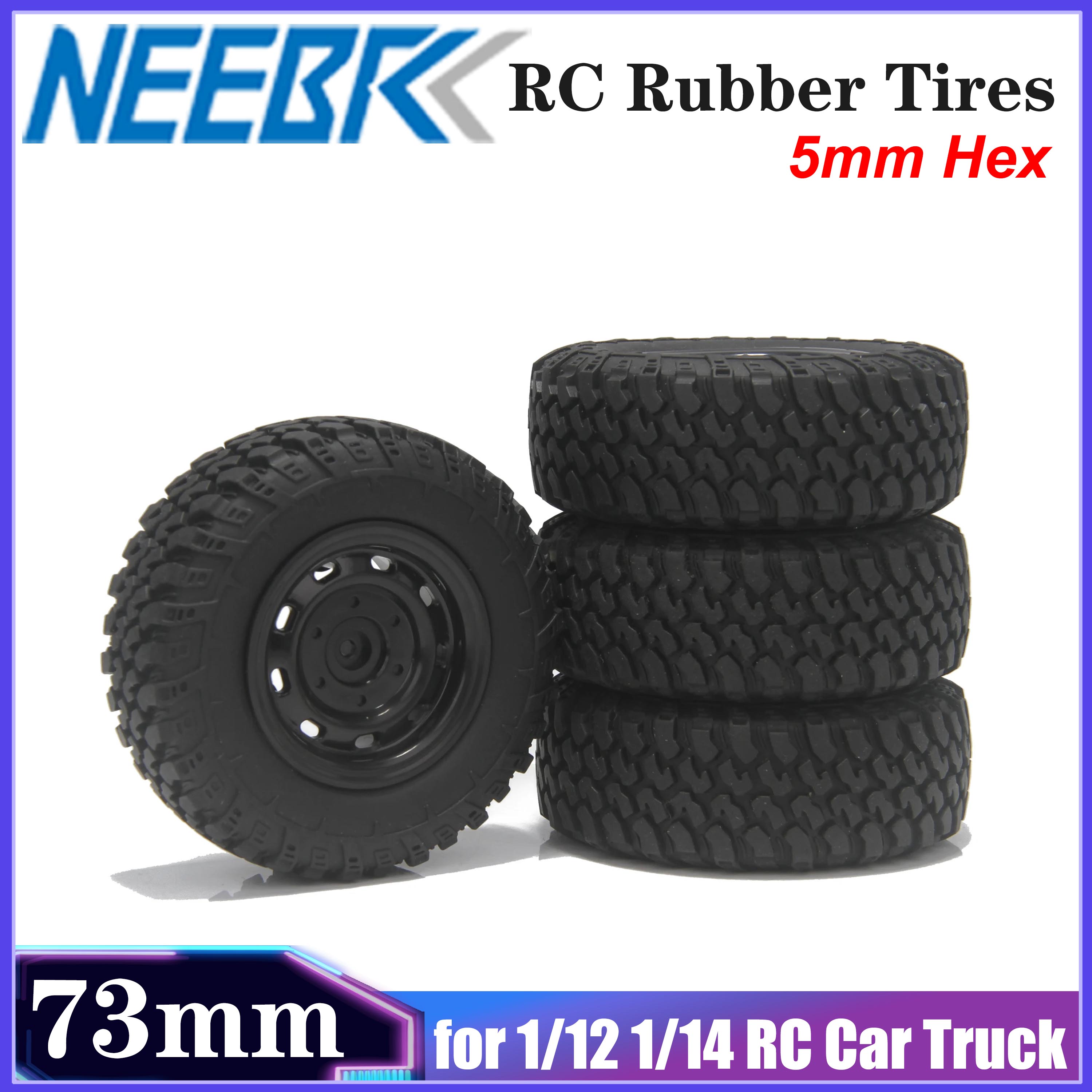 Rc Hobby Store - 4PCS NEEBRC 73mm Rubber Tires 5mm