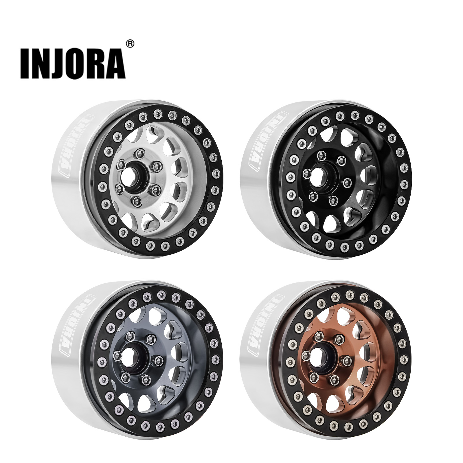 Wheel Hex Adapter - INJORA CNC Aluminum 1.9