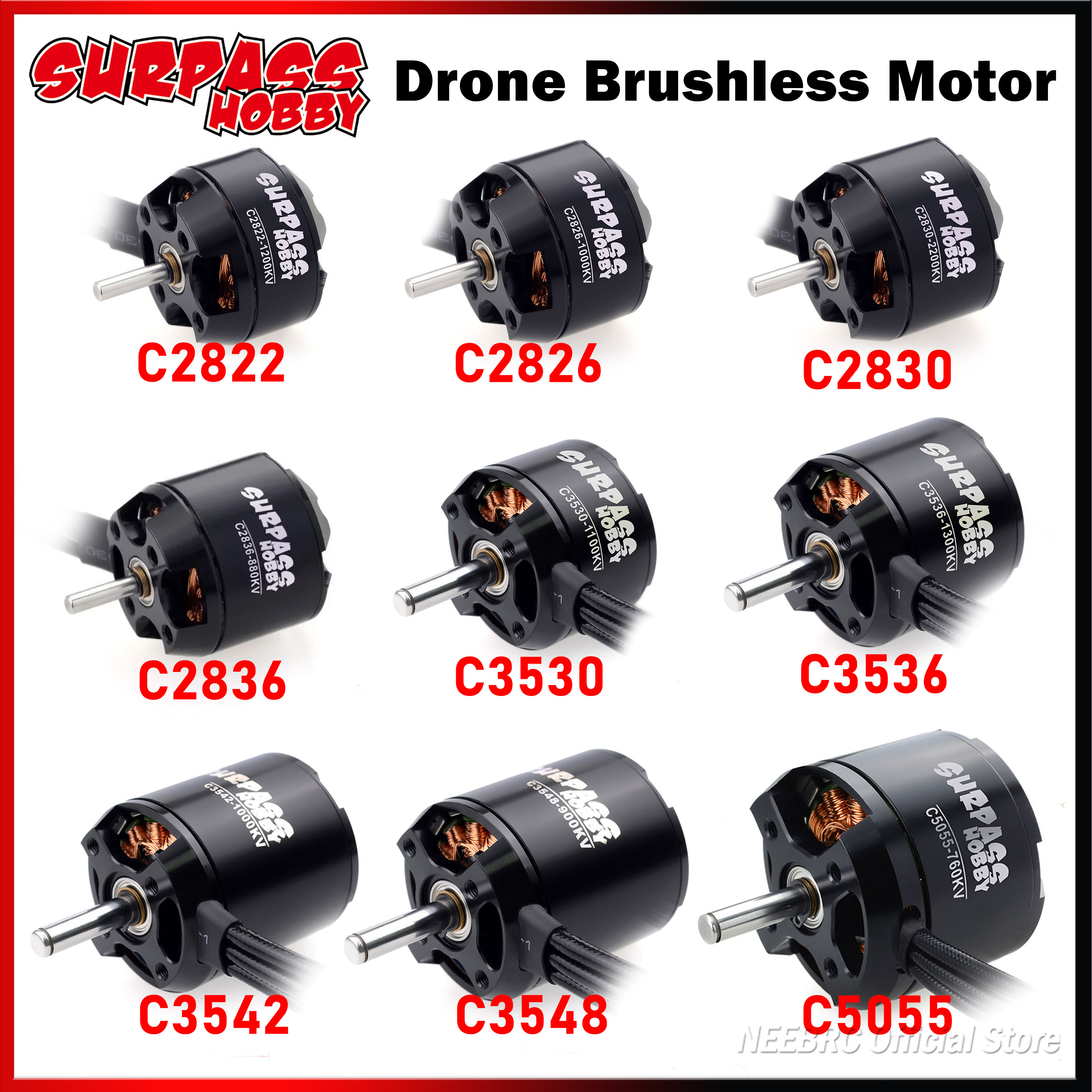 Hobby Rc Quadcopters & Multirotors - SURPASS HOBBY 2822 2826 2830 2836