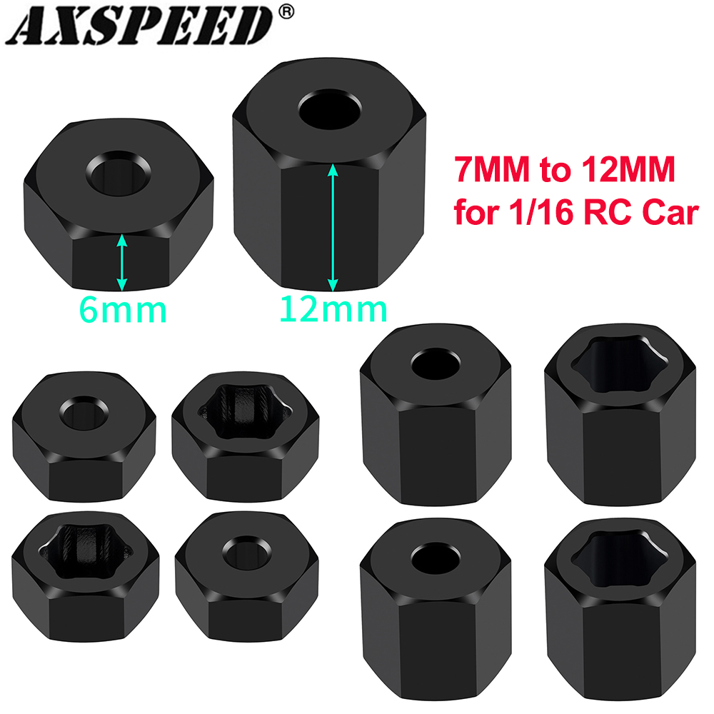 AXSPEED 4Pcs Aluminum 7mm to 1 - Wheel Hex Adapter incelemesi ve fiyatı