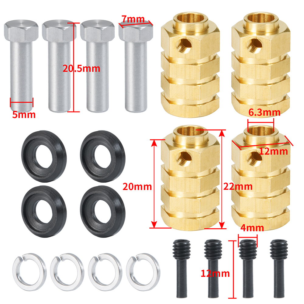 YEAHRUN 4pcs 15/20mm Heavy Dut - Wheel Hex Adapter incelemesi ve fiyatı