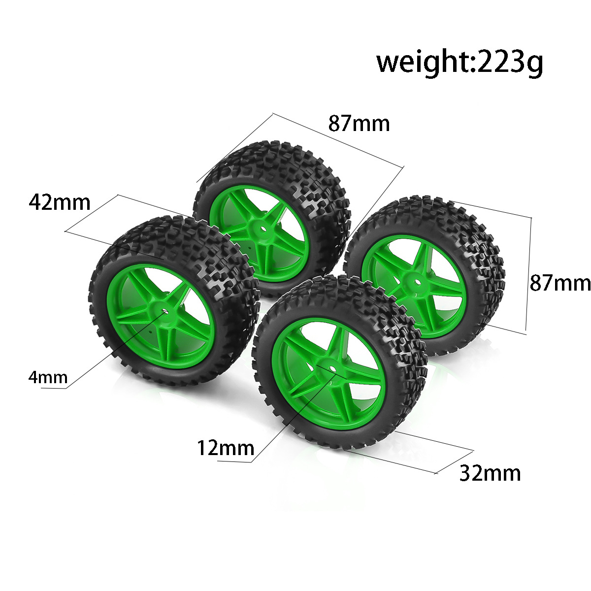1/10 RC Off Road Tires And Whe - Yunshen Rc Hobby incelemesi ve fiyatı