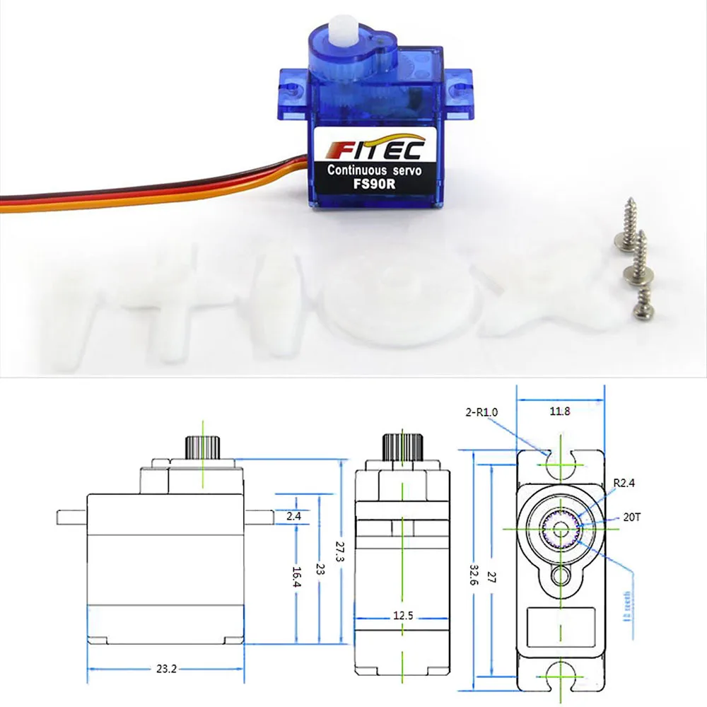 Feetech Mini FS90R Micro Servo - Rc Hobby Shops incelemesi ve fiyatı