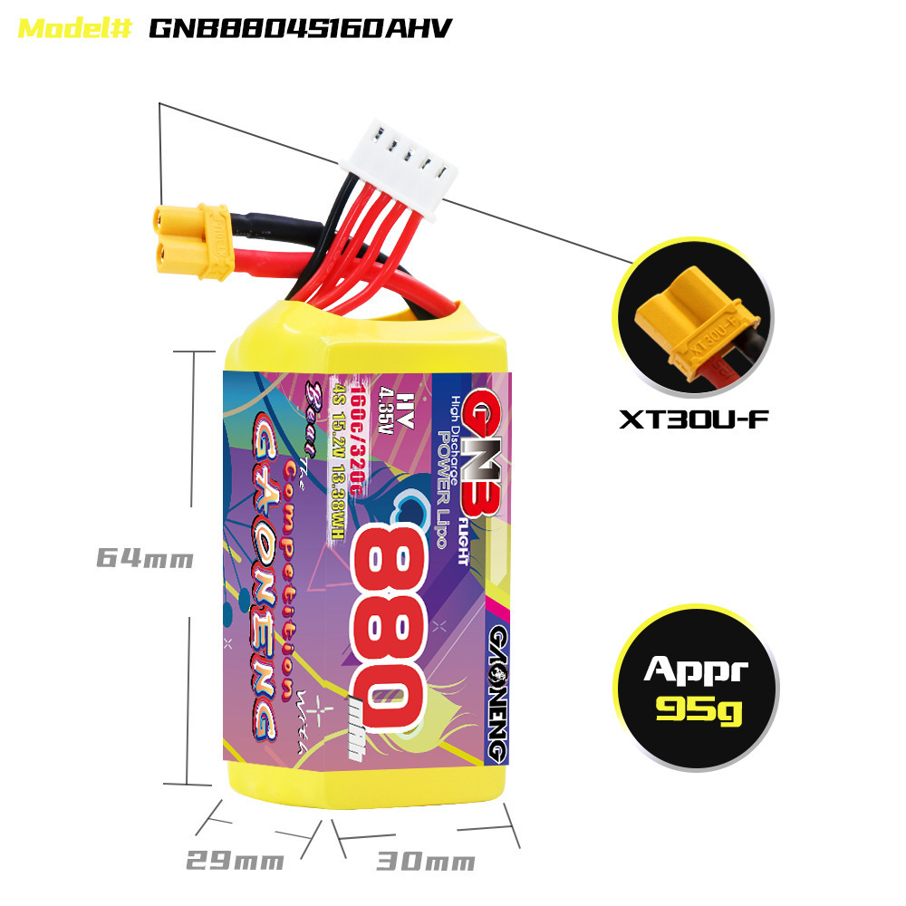 GNB 4S 880mAh 15.2V 160C/320C  - Lipo Battery 4S incelemesi ve fiyatı