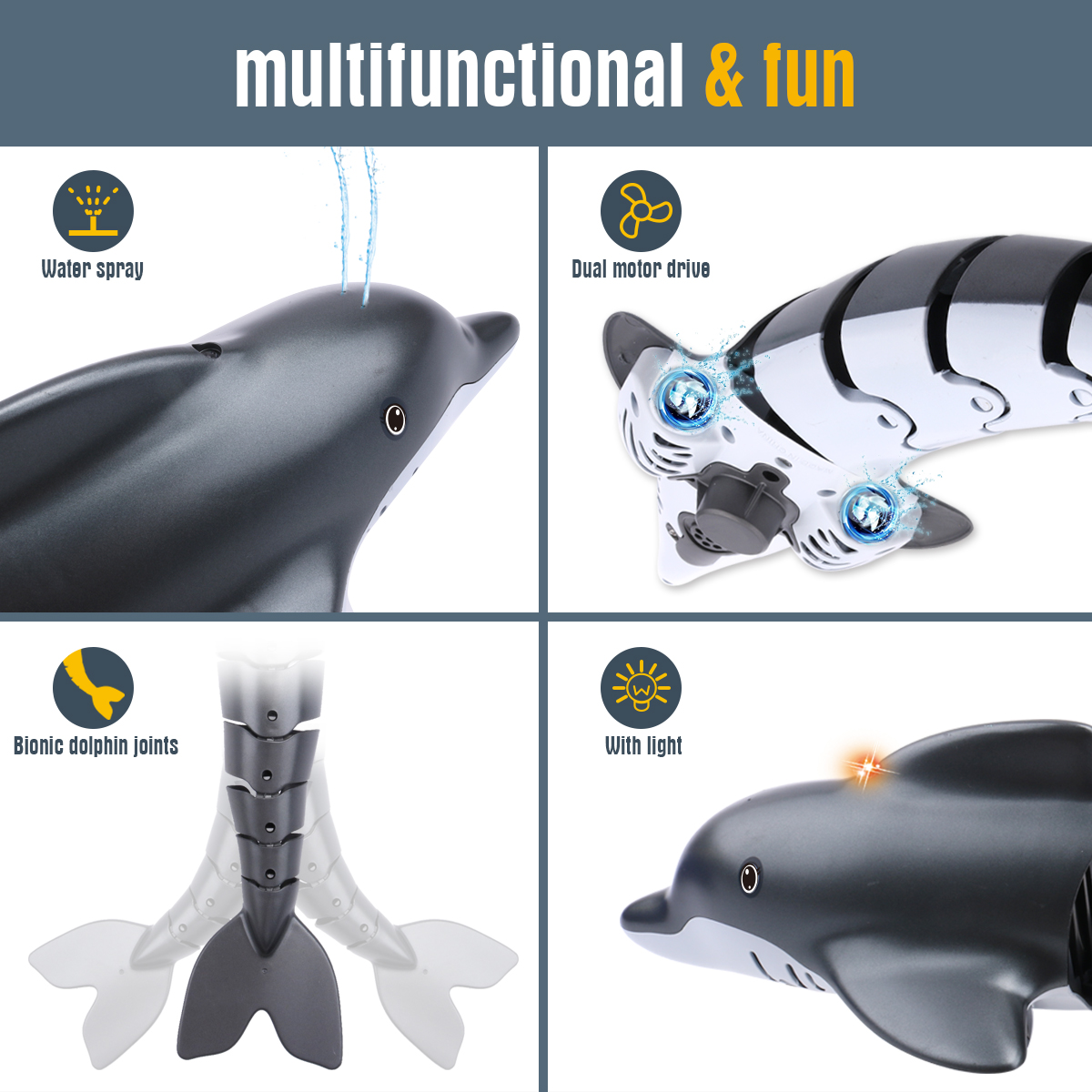 Shark  Rc Dolphin whale Spray  - Rc Submarine Water incelemesi ve fiyatı