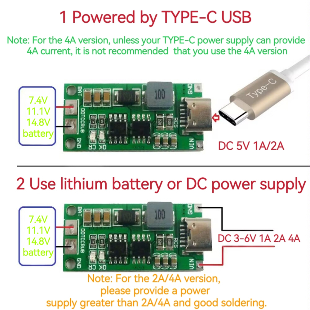 Multi-Cell 2S 3S 4S Type-C To  - Lipo Battery 4S incelemesi ve fiyatı