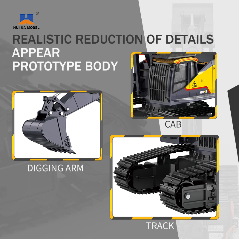 HUINA 1592 Alloy Excavator Tru - Yunshen Rc Hobby incelemesi ve fiyatı