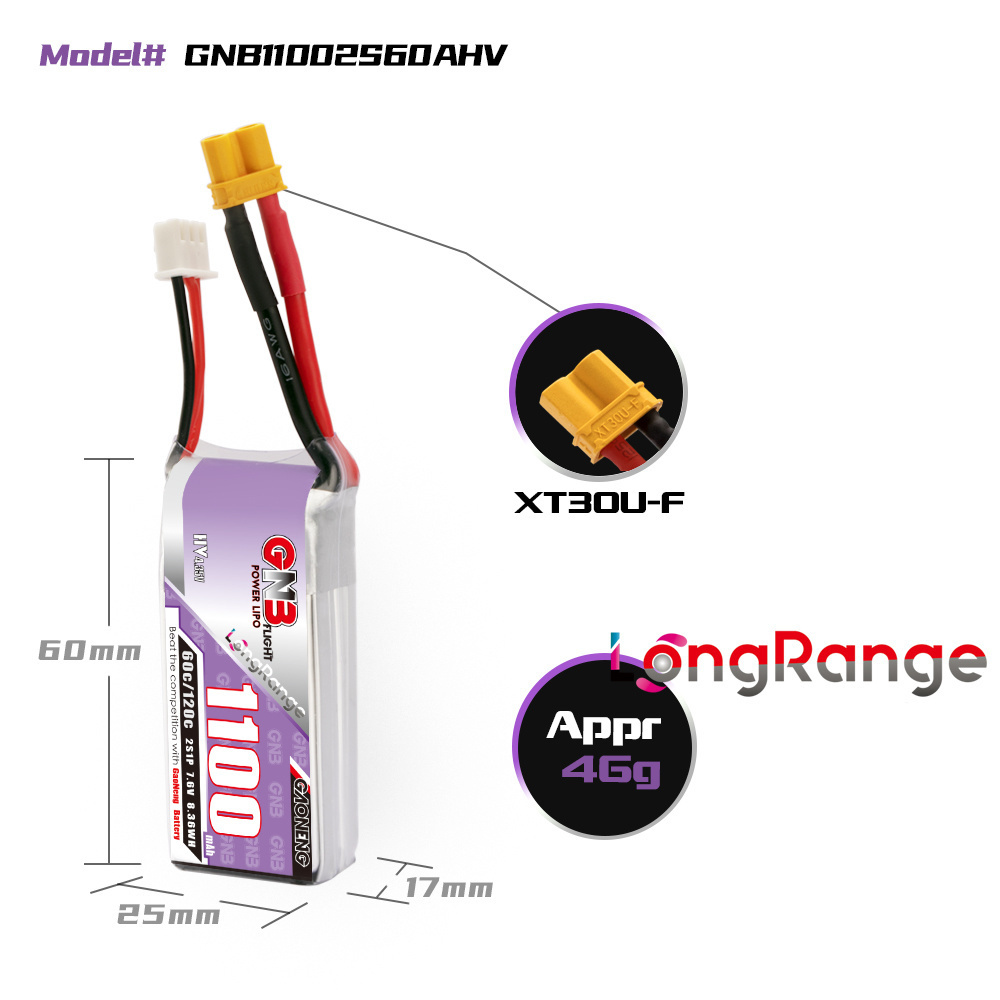 GNB 1100mAh 2S 3S 4S 6S 60C/12 - Lipo Battery 4S incelemesi ve fiyatı