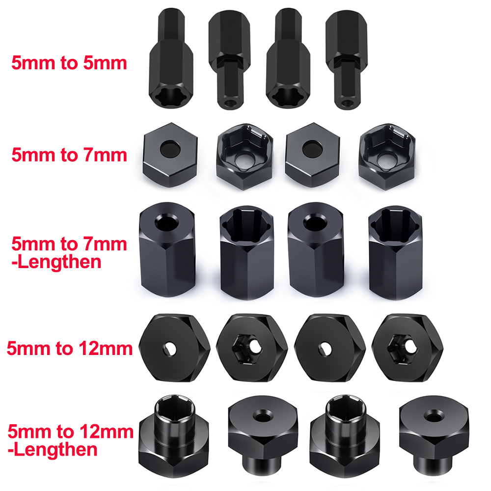 AXSPEED 4Pcs Aluminum 5mm to 7 - Wheel Hex Adapter incelemesi ve fiyatı