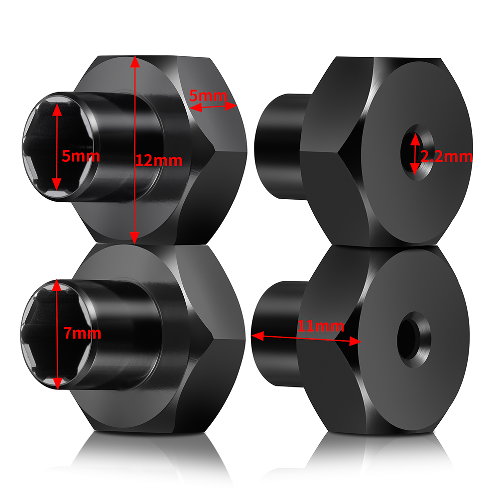 AXSPEED 4Pcs Aluminum 5mm to 7 - Wheel Hex Adapter incelemesi ve fiyatı