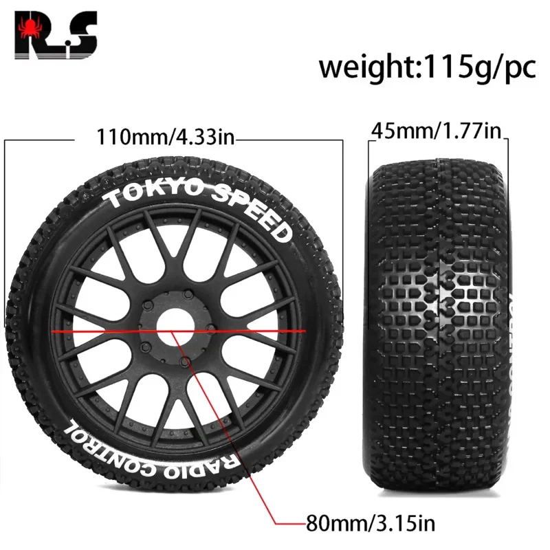 4Pcs 110mm 1/8 RC Off-Road Bug - Rc Hobby Store incelemesi ve fiyatı