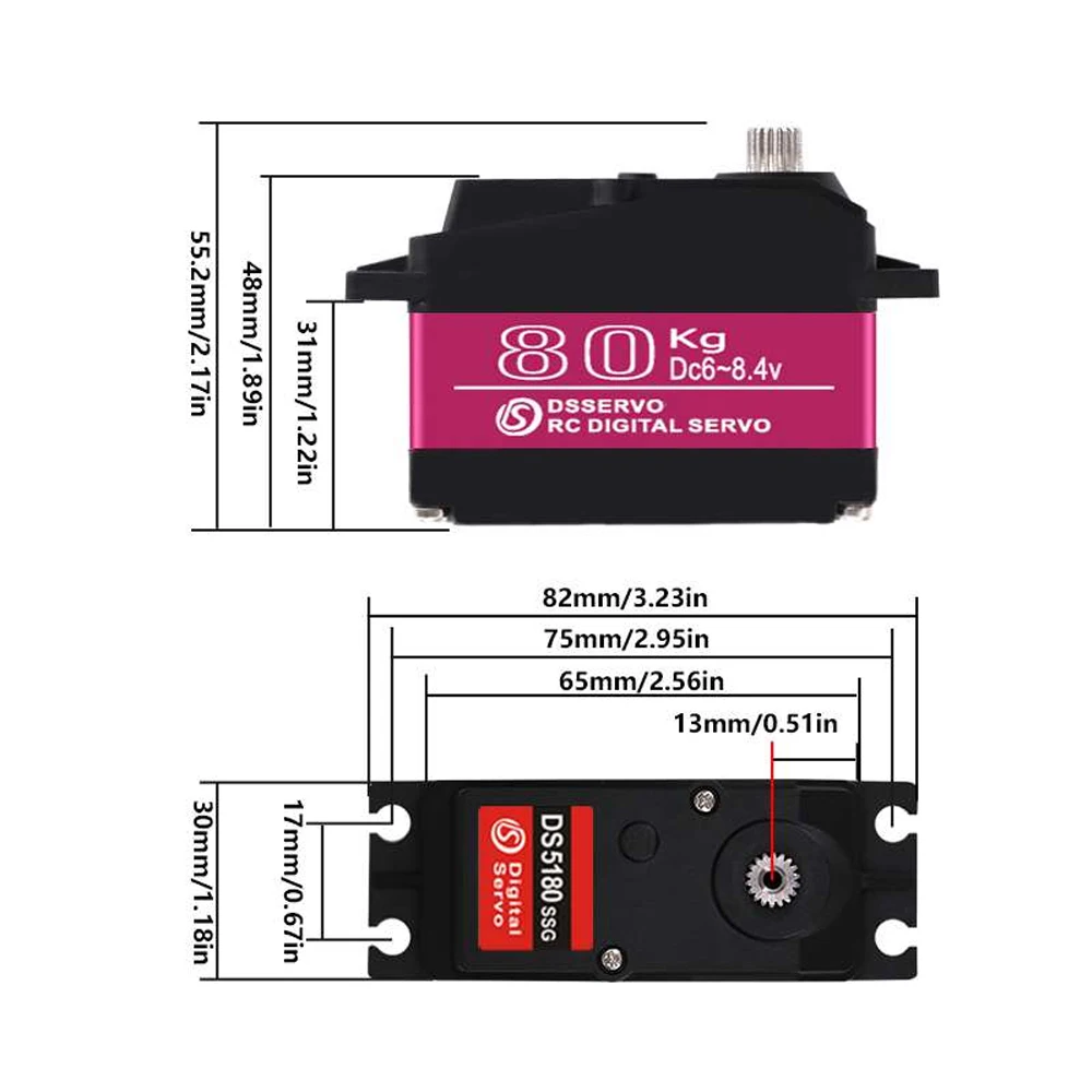 Dsservo Waterproof DS5180 80KG - Rc Hobby Shops incelemesi ve fiyatı