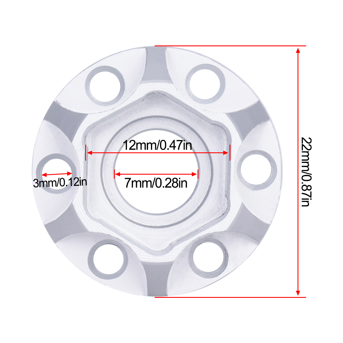 Aluminum Wheel Hex Hub 6/9/12/ - Wheel Hex Adapter incelemesi ve fiyatı